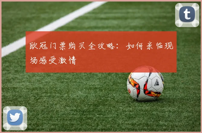 欧冠门票购买全攻略：如何亲临现场感受激情